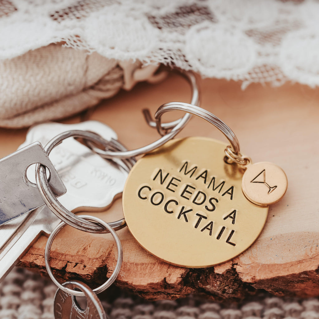 DON'T BE A DICK Brass Disc Keychain