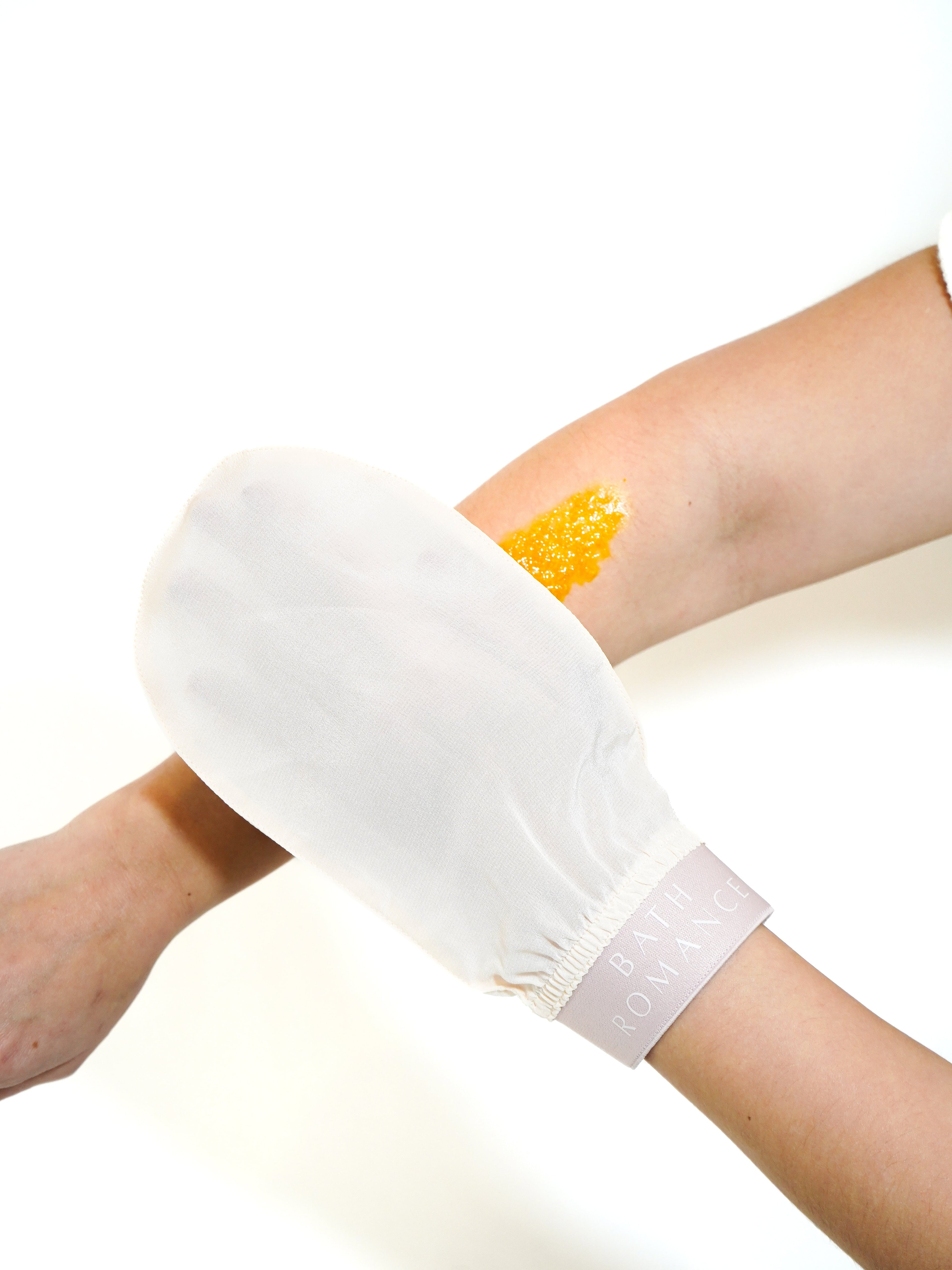exfoliating silk bath glove