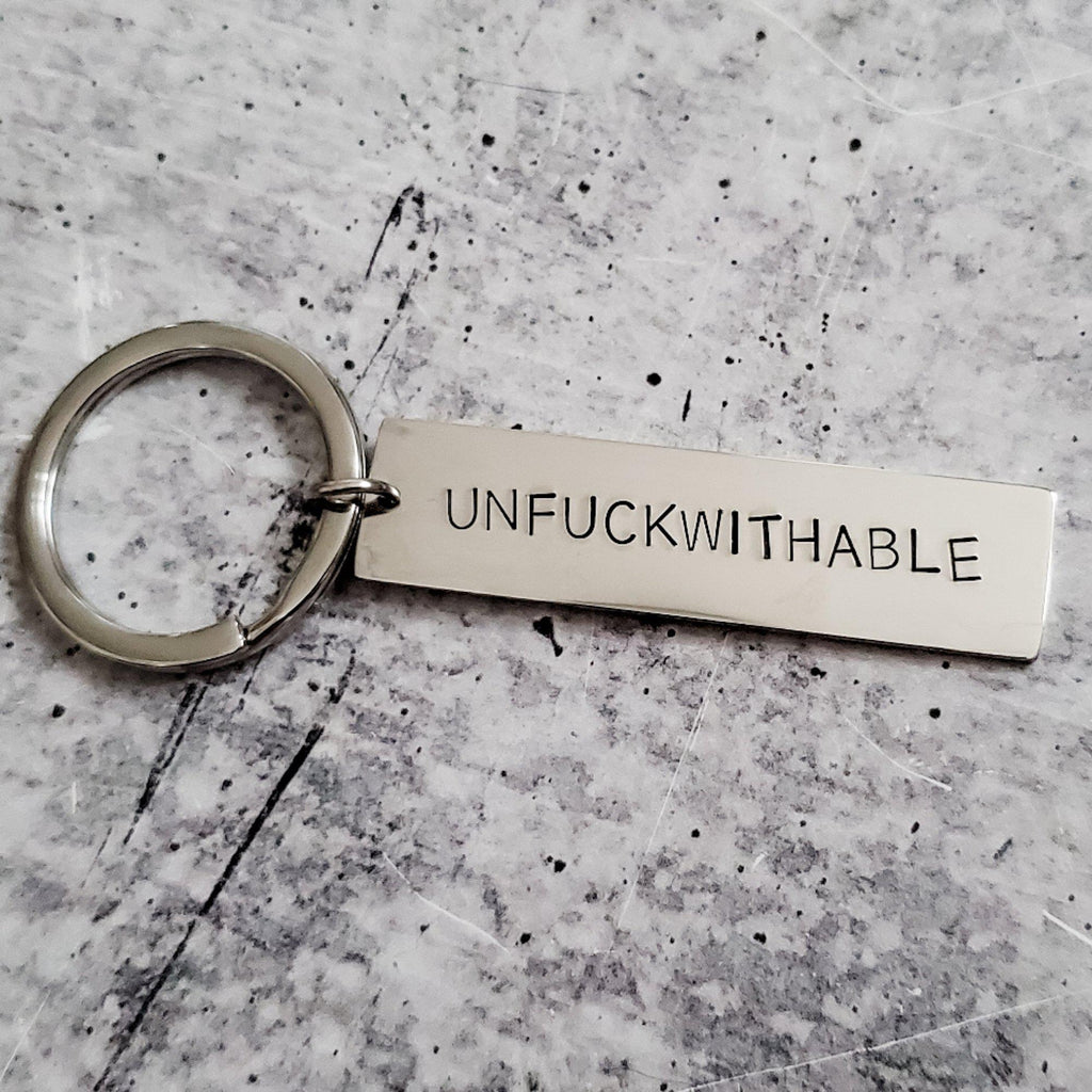 UNFUCKWITHABLE Bar Keychain
