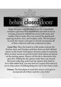 Behind Closed Doors Board Game