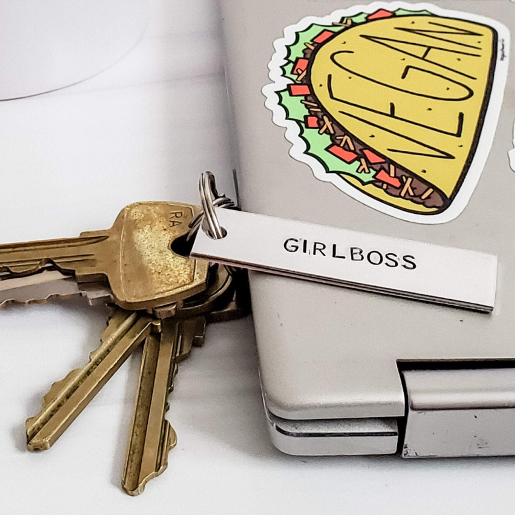 DO EPIC SHIT Hand stamped Aluminum lightweight Keychain